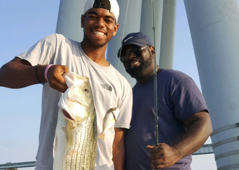 fishing at the bay bridge