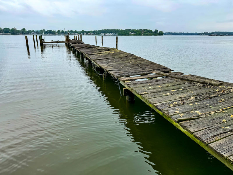 old broken down dock