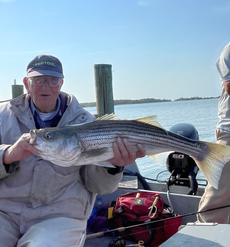 chuck prahl holding a rockfish