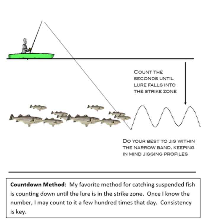 fishing using the countdown method