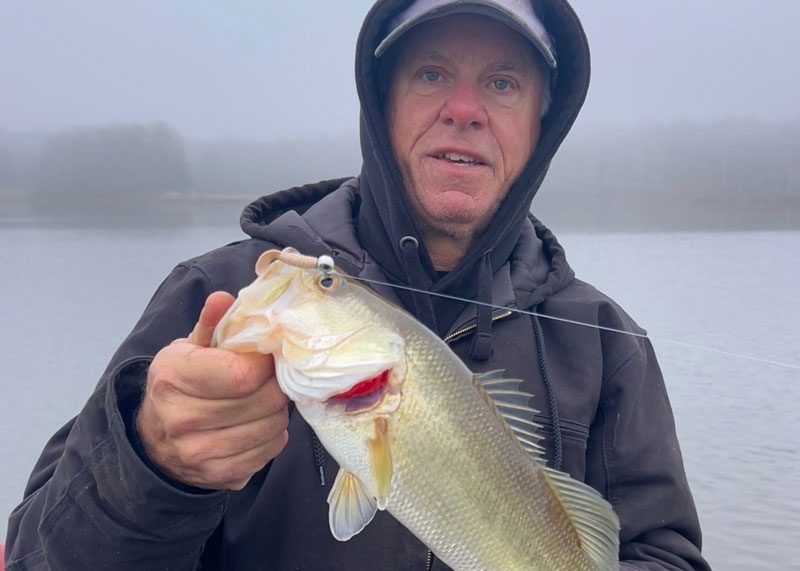 bass fishing in december