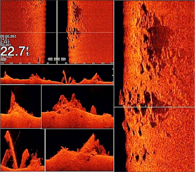 scan of fishing reef