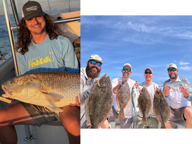 redfish and flounder at the cbbt