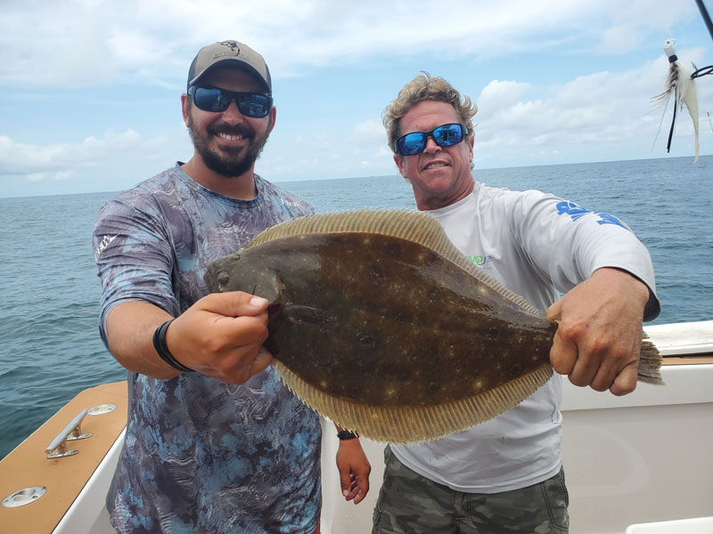 flounder fishing in the ocean