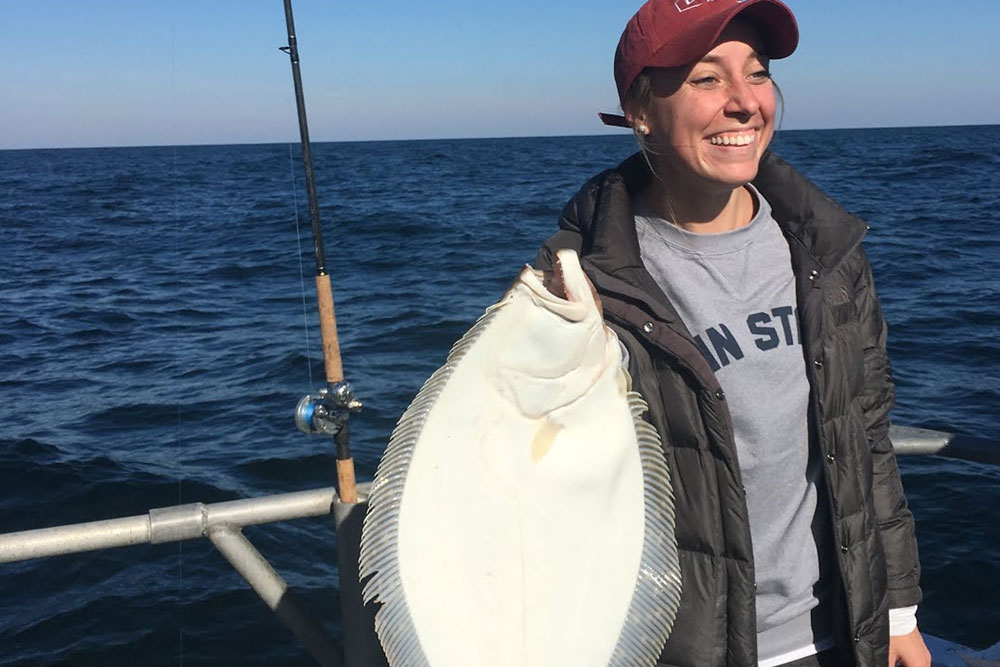 fluke fishing off the coast