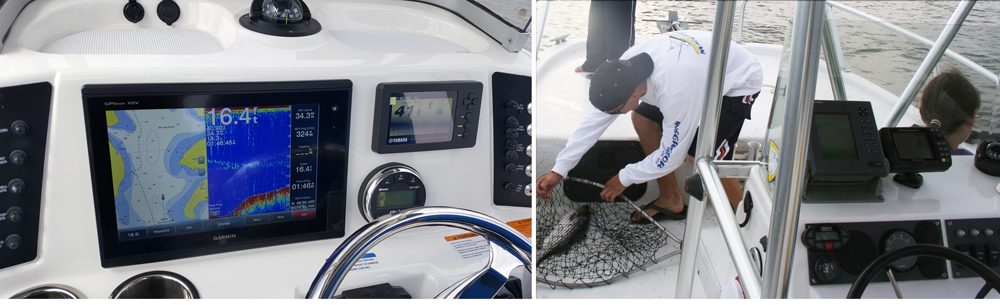 mount a fishfinder on a boat