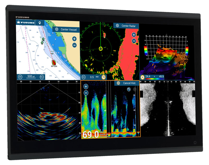 furuno tzt24x chartplotter fishfinder mfd