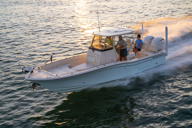 grady-white 281 coastal explorer bay boat running