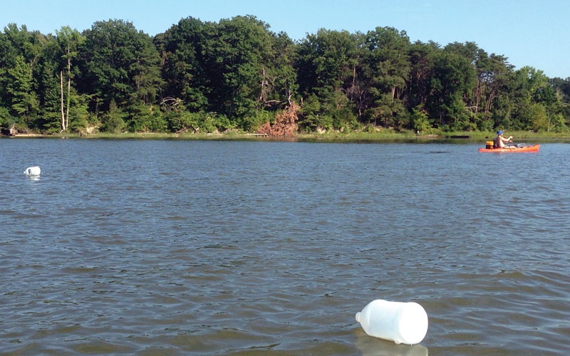 kayak jug fishing potomac river