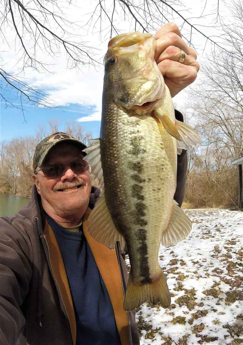 bass fishing in winter