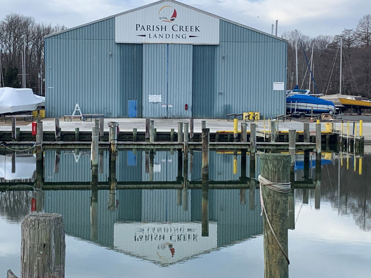 boat storage at marinas