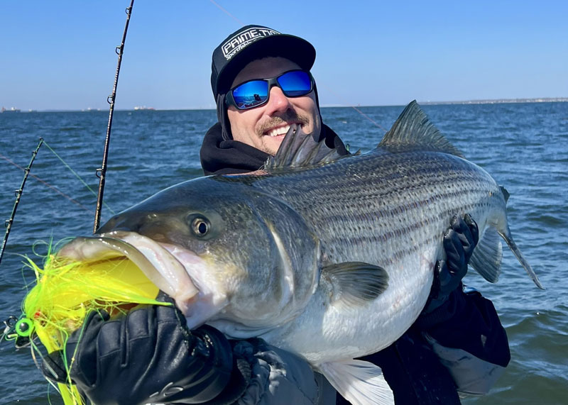 big rock fish in the bay