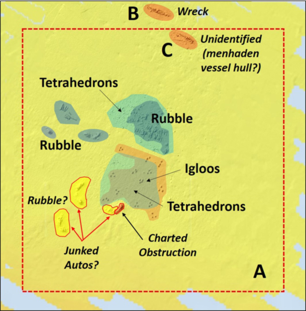 close up of fishing reef