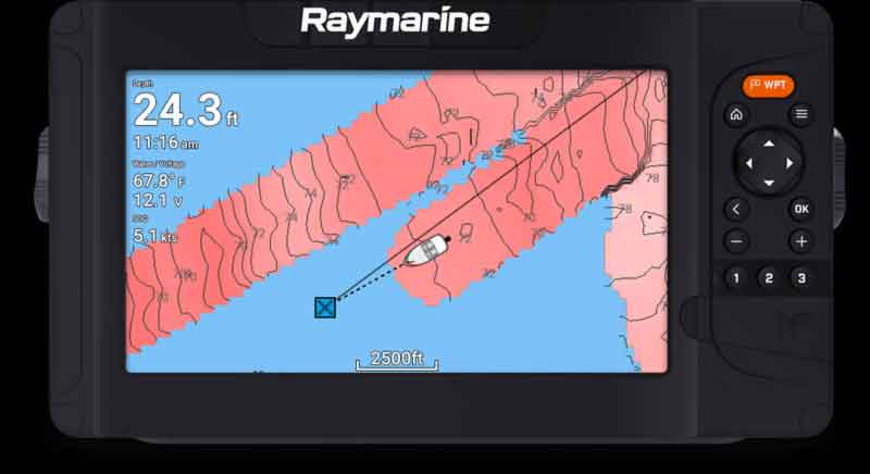 raymarine self charting