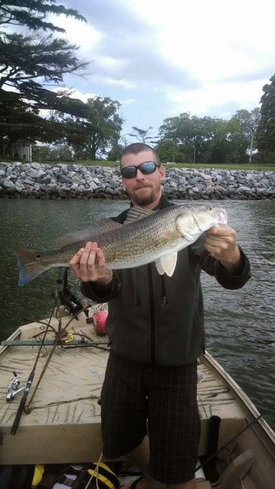 redfish in the lower bay