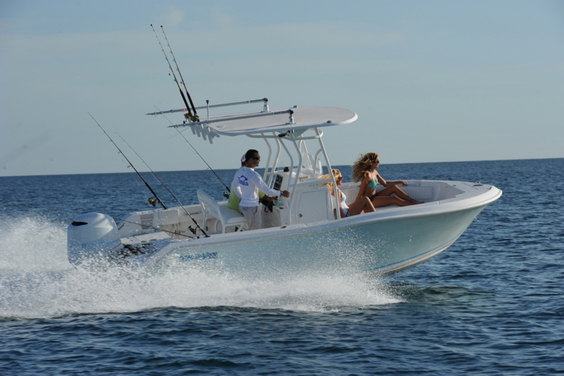 release fishing boat running