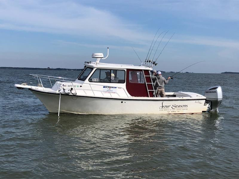 electric trolling motor on big boat