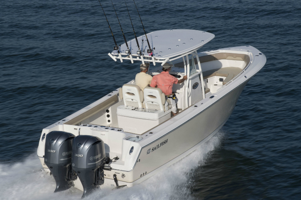 sailfish center console fishing boat