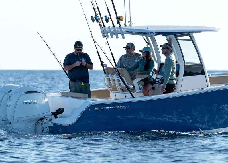 sportsman open 252 center console fishing boat