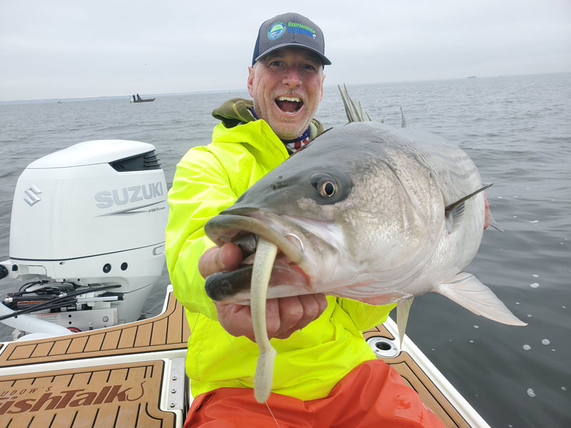 fishing on a boat with a suzuki df300 outboard engine