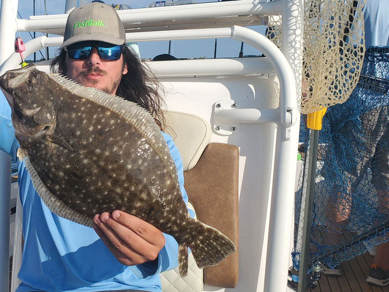 flounder fishing on the esva