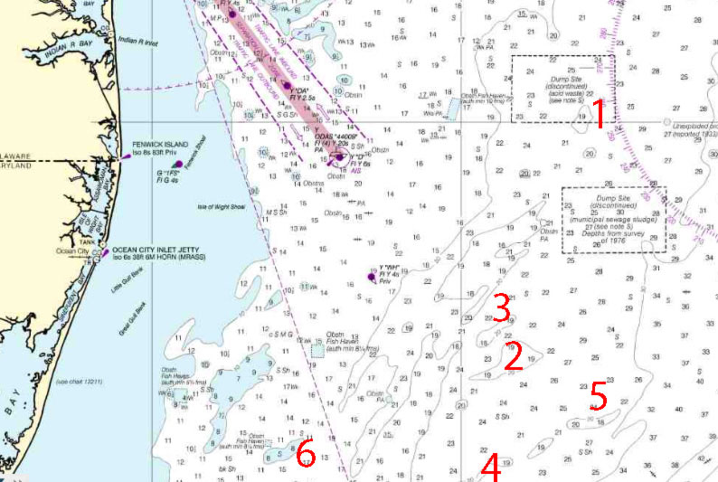 hotspots chart for tuna fishing