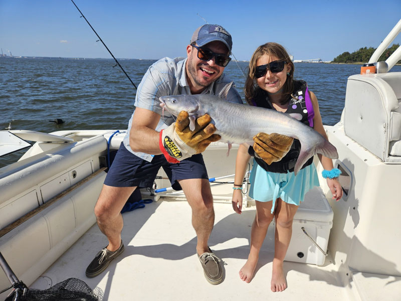 channel catfish in the upper bay