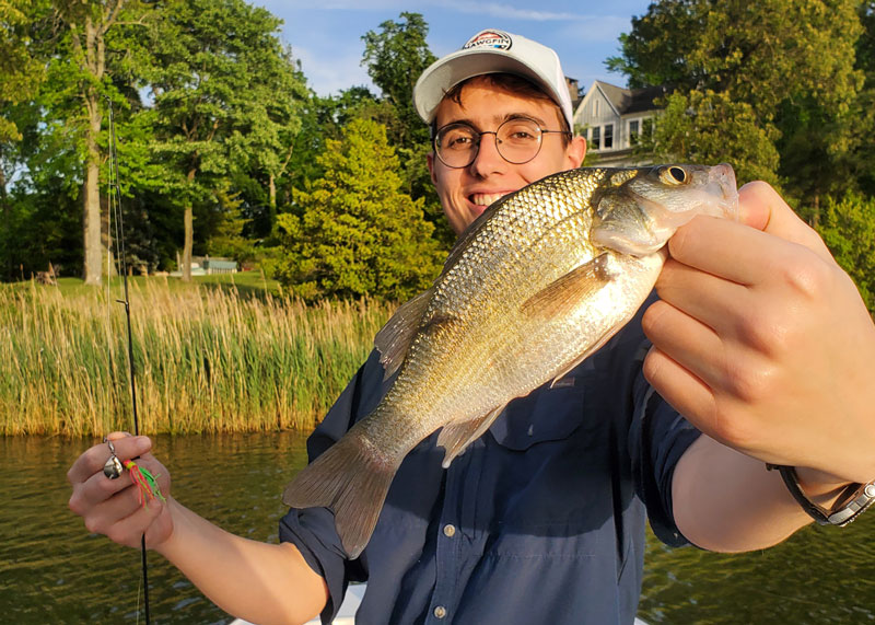 fishing for white perch in the tributaries