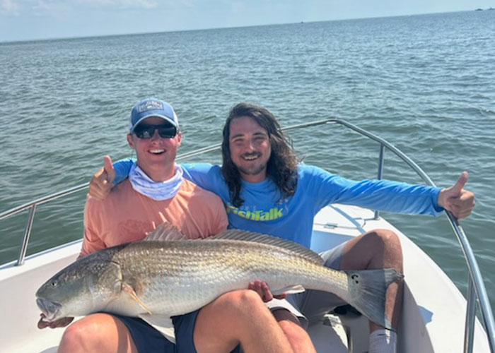 bull red drum at the mouth of the chesapeake