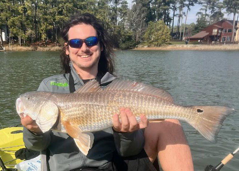 kayak fishing red drum